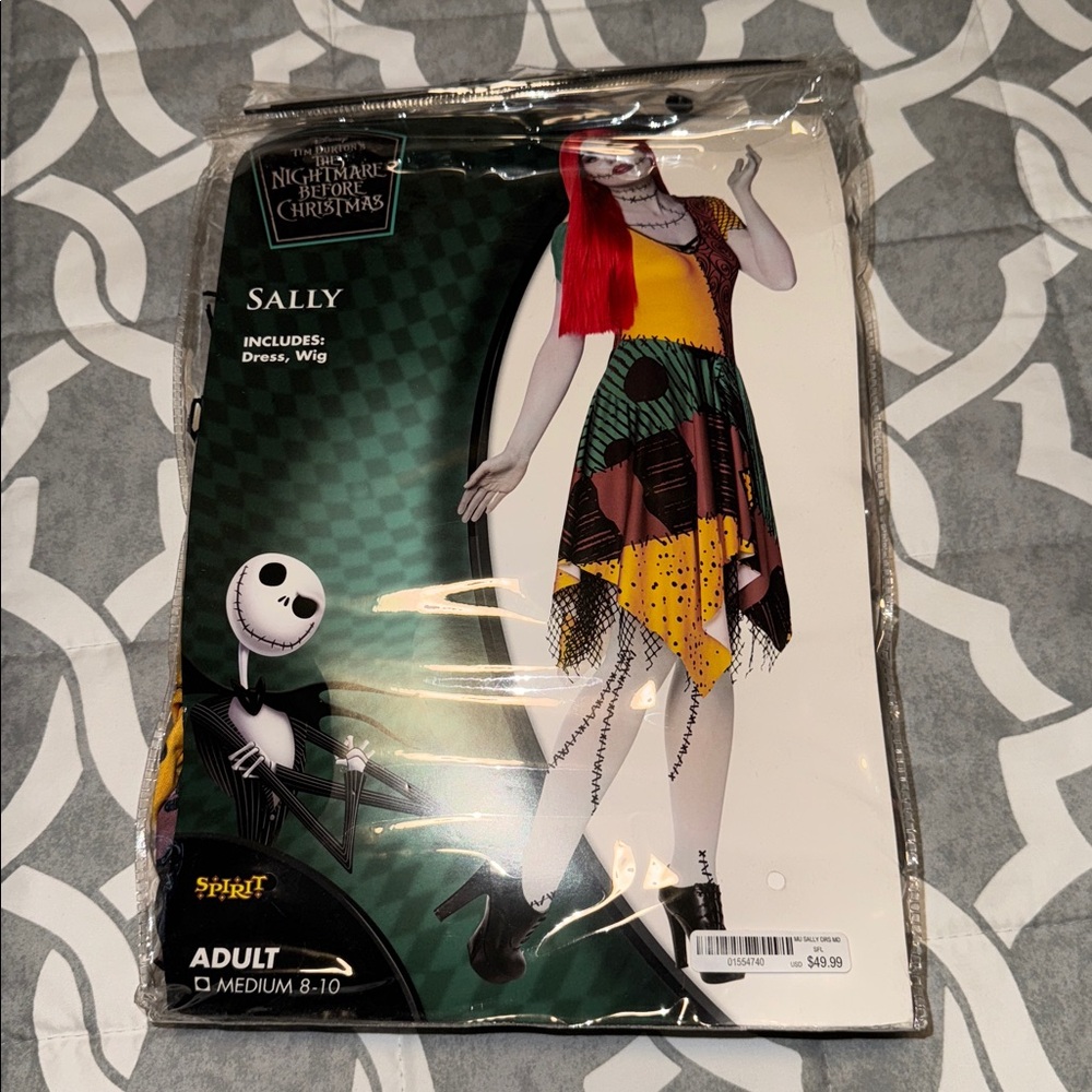 Spirit Sally Patchwork Costume Dress and Wig